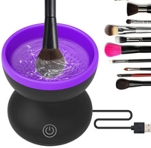 Load image into Gallery viewer, Electric Makeup Brush Cleaner Machine, Portable Automatic USB Cosmetic Brushes Cleaner
