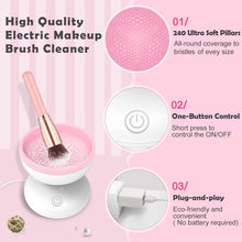 Load image into Gallery viewer, Electric Makeup Brush Cleaner Machine, Portable Automatic USB Cosmetic Brushes Cleaner
