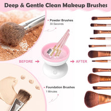 Load image into Gallery viewer, Electric Makeup Brush Cleaner Machine, Portable Automatic USB Cosmetic Brushes Cleaner
