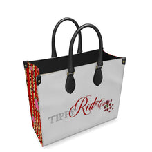 Load image into Gallery viewer, Red Leather Shopper Bag
