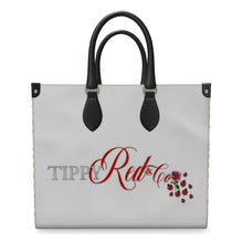 Load image into Gallery viewer, Red Leather Shopper Bag
