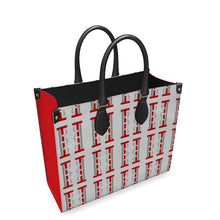 Load image into Gallery viewer, Red Leather Shopper Bag
