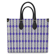 Load image into Gallery viewer, Royal Blue Leather Shopper Bag
