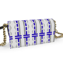 Load image into Gallery viewer, Kenway Royal Blue Leather Evening Bag
