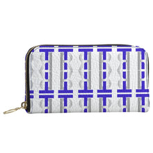 Load image into Gallery viewer, Royal Blue Leather Zip Wallet
