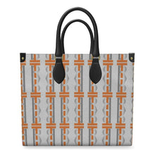 Load image into Gallery viewer, Orange Leather Shopper Bag
