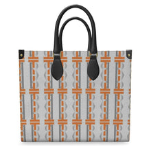 Load image into Gallery viewer, Orange Leather Shopper Bag
