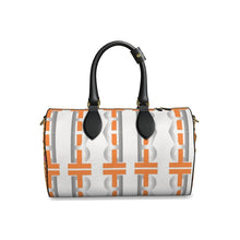 Load image into Gallery viewer, Orange Leather Duffle Bag
