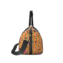 Load image into Gallery viewer, Orange Leather Duffle Bag
