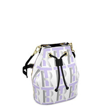 Load image into Gallery viewer, Lavender Leather Bucket or Drawstring Bag
