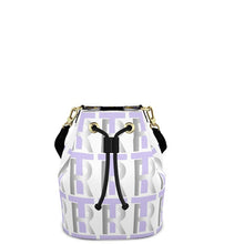 Load image into Gallery viewer, Lavender Leather Bucket or Drawstring Bag
