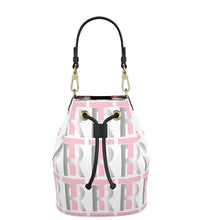 Load image into Gallery viewer, Pink Leather Bucket or Drawstring Bag
