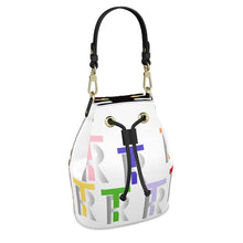 Load image into Gallery viewer, Multi Colored Leather Bucket or Drawstring Bag
