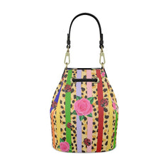 Load image into Gallery viewer, Multi Colored Leather Bucket or Drawstring Bag
