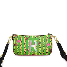 Load image into Gallery viewer, Green Leather Baguette Bag
