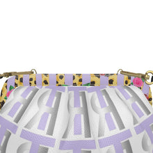 Load image into Gallery viewer, Lavender Leather Pleated Soft Frame Bag
