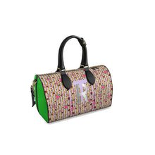 Load image into Gallery viewer, Lavender Leather Duffle Bag
