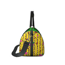 Load image into Gallery viewer, Yellow Leather Duffle Bag
