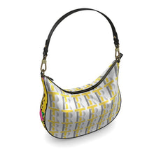 Load image into Gallery viewer, Yellow Leather Curve Hobo Bag
