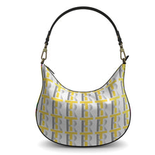 Load image into Gallery viewer, Yellow Leather Curve Hobo Bag
