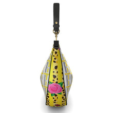 Load image into Gallery viewer, Yellow Leather Curve Hobo Bag
