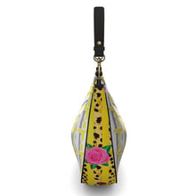 Load image into Gallery viewer, Yellow Leather Curve Hobo Bag
