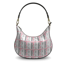 Load image into Gallery viewer, Pink Leather Curve Hobo Bag
