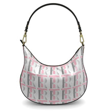 Load image into Gallery viewer, Pink Leather Curve Hobo Bag
