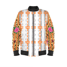 Load image into Gallery viewer, Orange Bomber Jacket
