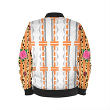 Load image into Gallery viewer, Orange Bomber Jacket
