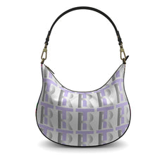 Load image into Gallery viewer, Lavender Leather Curve Hobo Bag
