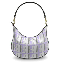 Load image into Gallery viewer, Lavender Leather Curve Hobo Bag
