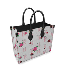 Load image into Gallery viewer, Pink Cluster Leather Shopper Bag
