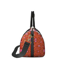 Load image into Gallery viewer, Red Cluster Leather Duffle Bag
