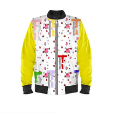 Load image into Gallery viewer, Yellow Cluster Multi Bomber Jacket
