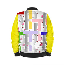 Load image into Gallery viewer, Yellow Cluster Multi Bomber Jacket
