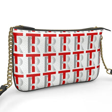 Load image into Gallery viewer, Red Leather Pochette Zip Bag
