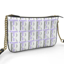 Load image into Gallery viewer, Lavender Leather Pochette Double Zip Bag
