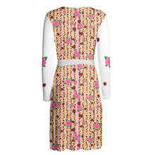 Load image into Gallery viewer, Pink Cluster Wrap Dress
