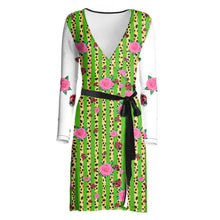 Load image into Gallery viewer, Green Wrap Dress
