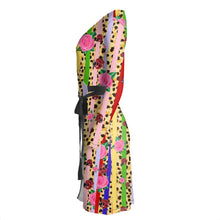 Load image into Gallery viewer, Multicolored Wrap Dress
