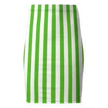 Load image into Gallery viewer, Green Stripe Pencil Skirt
