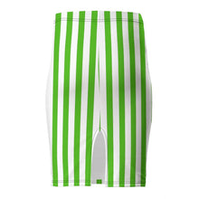 Load image into Gallery viewer, Green Stripe Pencil Skirt
