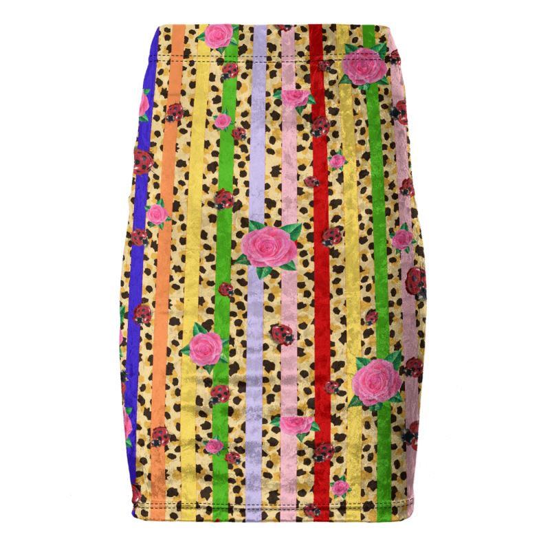 Multicolored Pencil Skirt