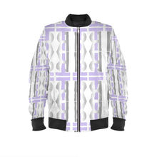 Load image into Gallery viewer, Lavender Logo Bomber Jacket
