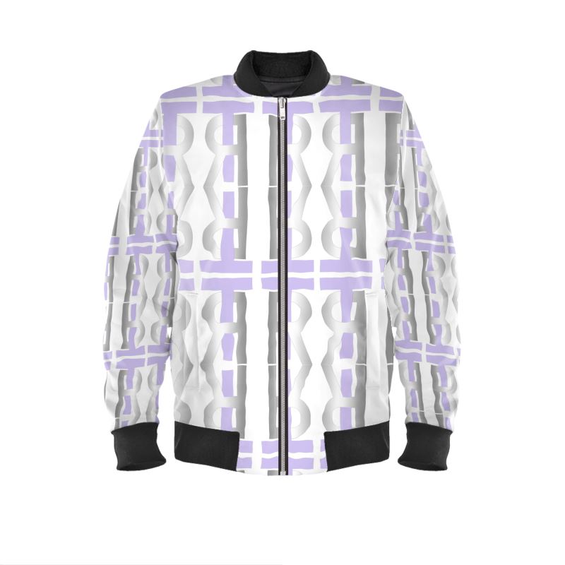 Lavender Logo Bomber Jacket