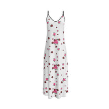 Load image into Gallery viewer, Pink Rose and Ladybug Slip Dress
