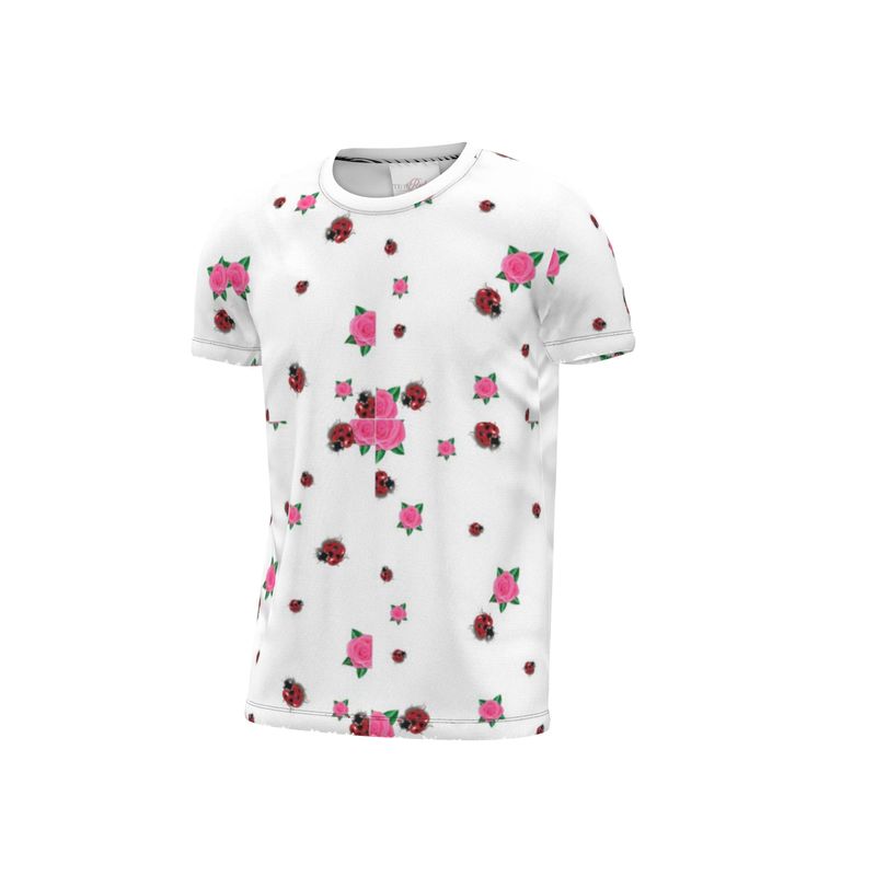 Pink Rose and Ladybug T-Shirt